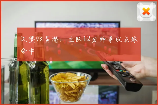 汉堡vs黄潜,主队12分钟争议点球命中